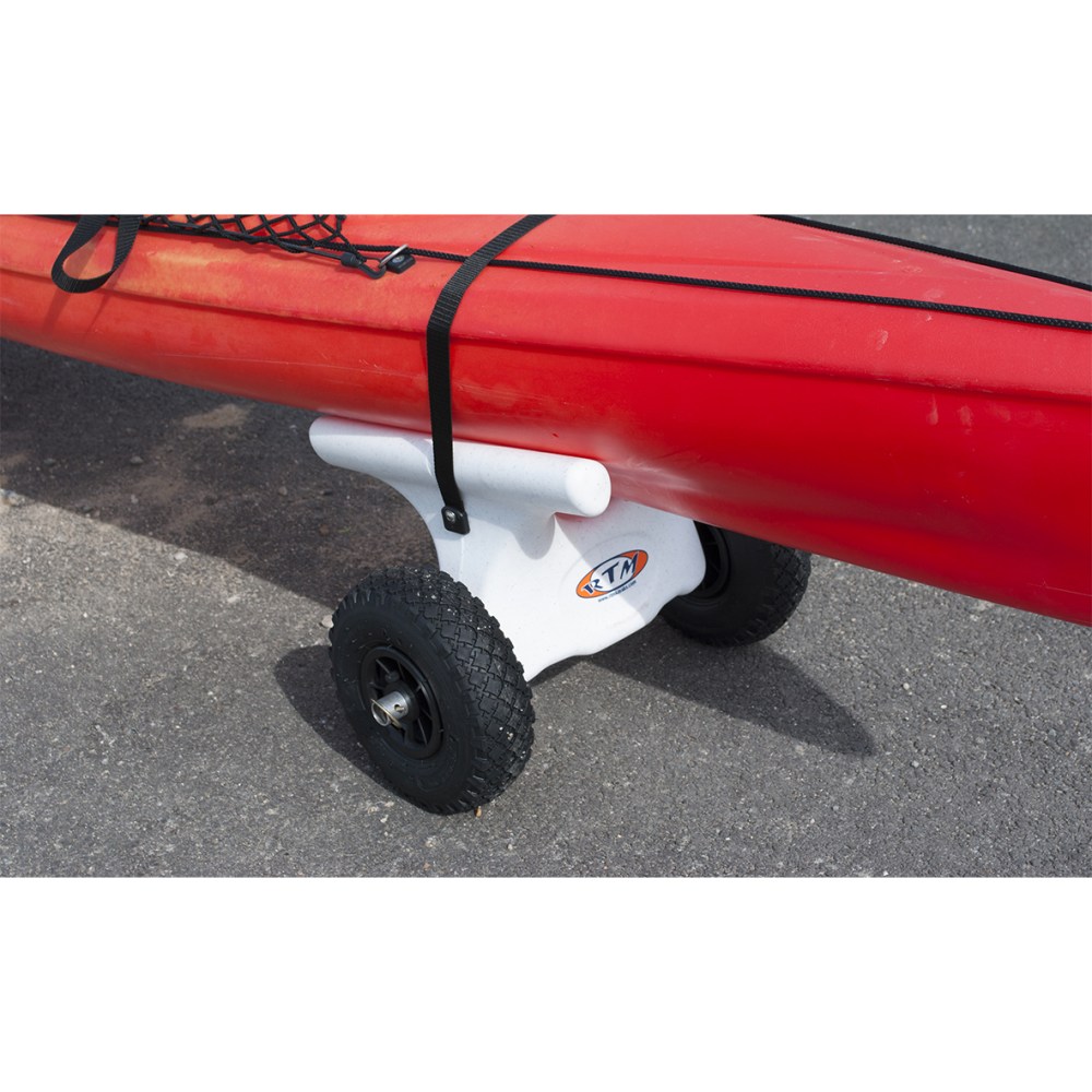 Chariot de transport universel, peut s’adapter sur les kayaks et canoës traditionnels et les sit on top.